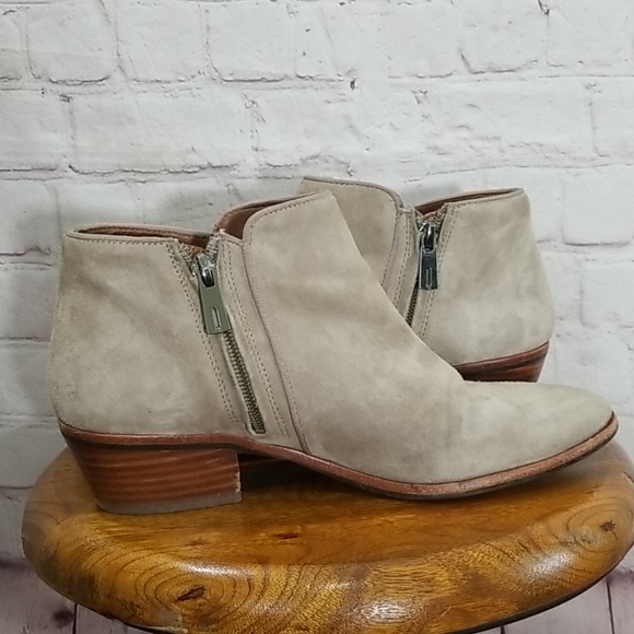 Sam Edelman Putty Petty Ankle Suede Booties - Picture 1 of 9